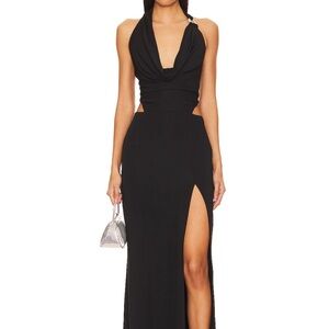 Camila Coelho Black Backless Dress